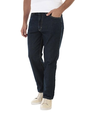 Jeans Levis de caballero corte straight cintura media lavado stone wash