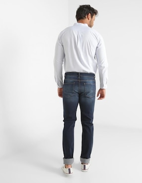 Jeans Contempo de caballero corte slim cintura media