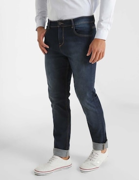 Jeans Contempo de caballero corte slim cintura media