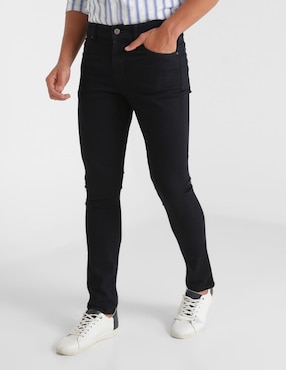 Jeans Contempo Corte Slim Con Bolsillos