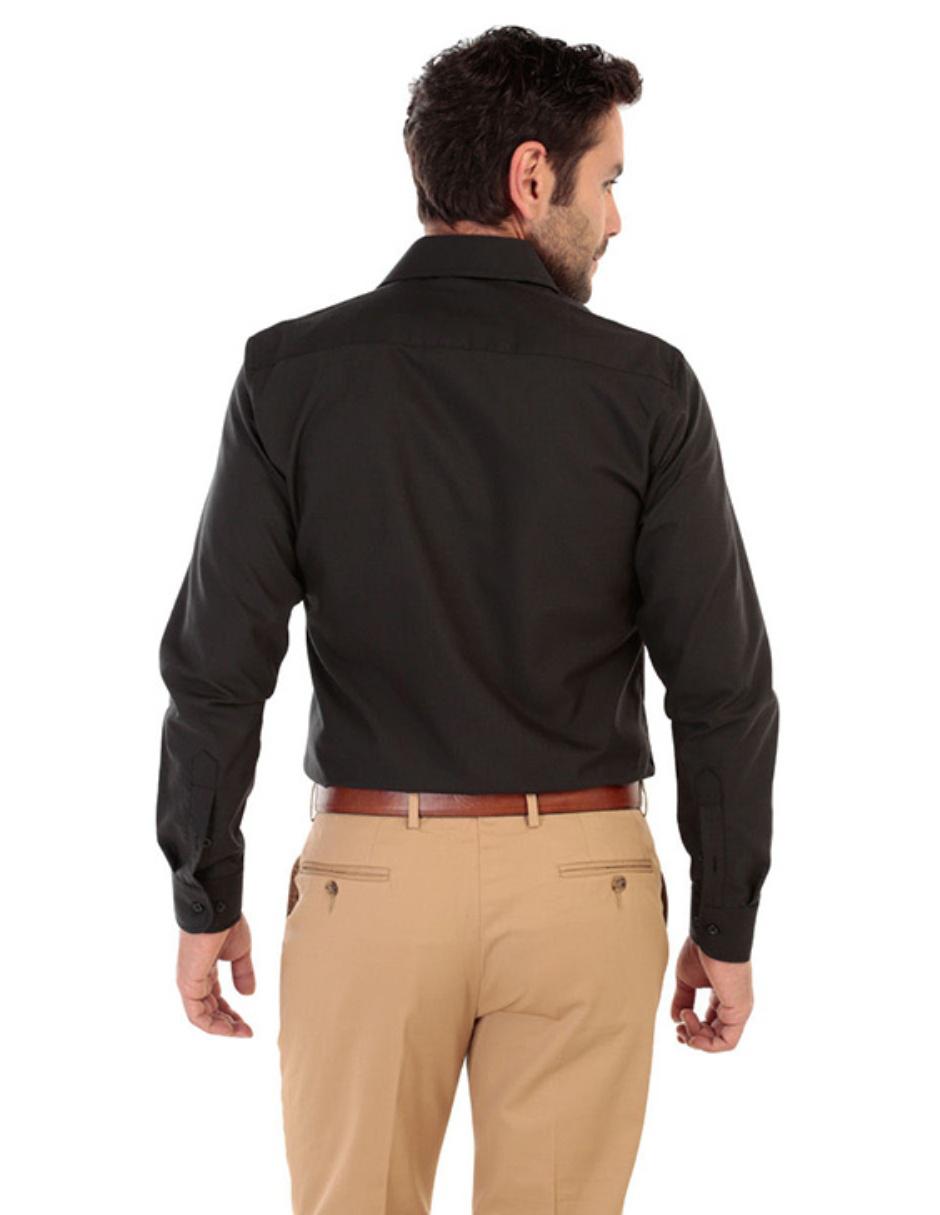 Camisa de vestir corte regular fit cuello italiano 2