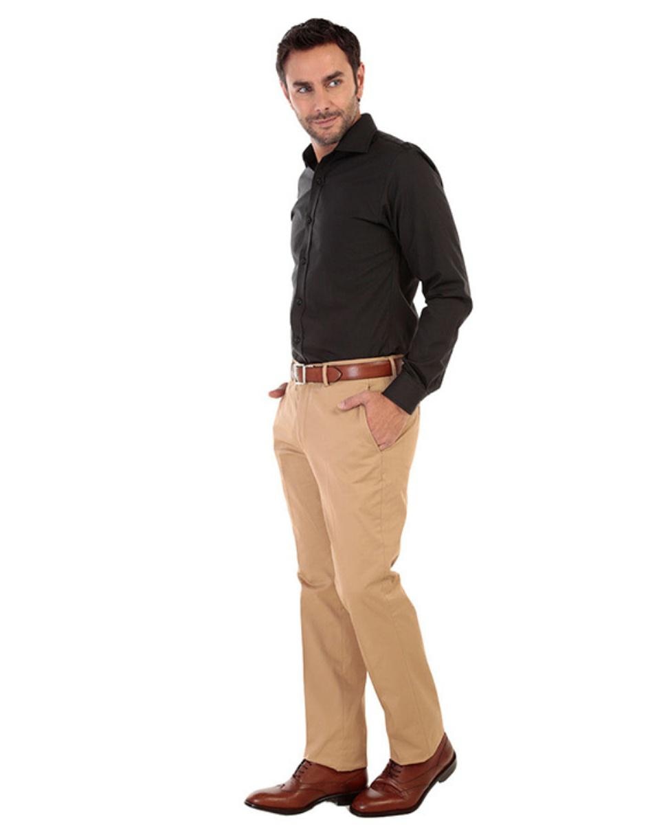 Camisa de vestir corte regular fit cuello italiano 3