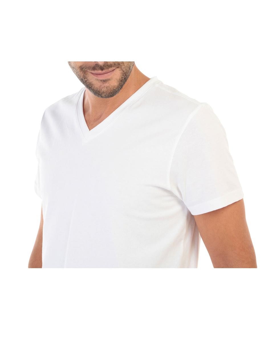 Playera cuello V para hombre 4