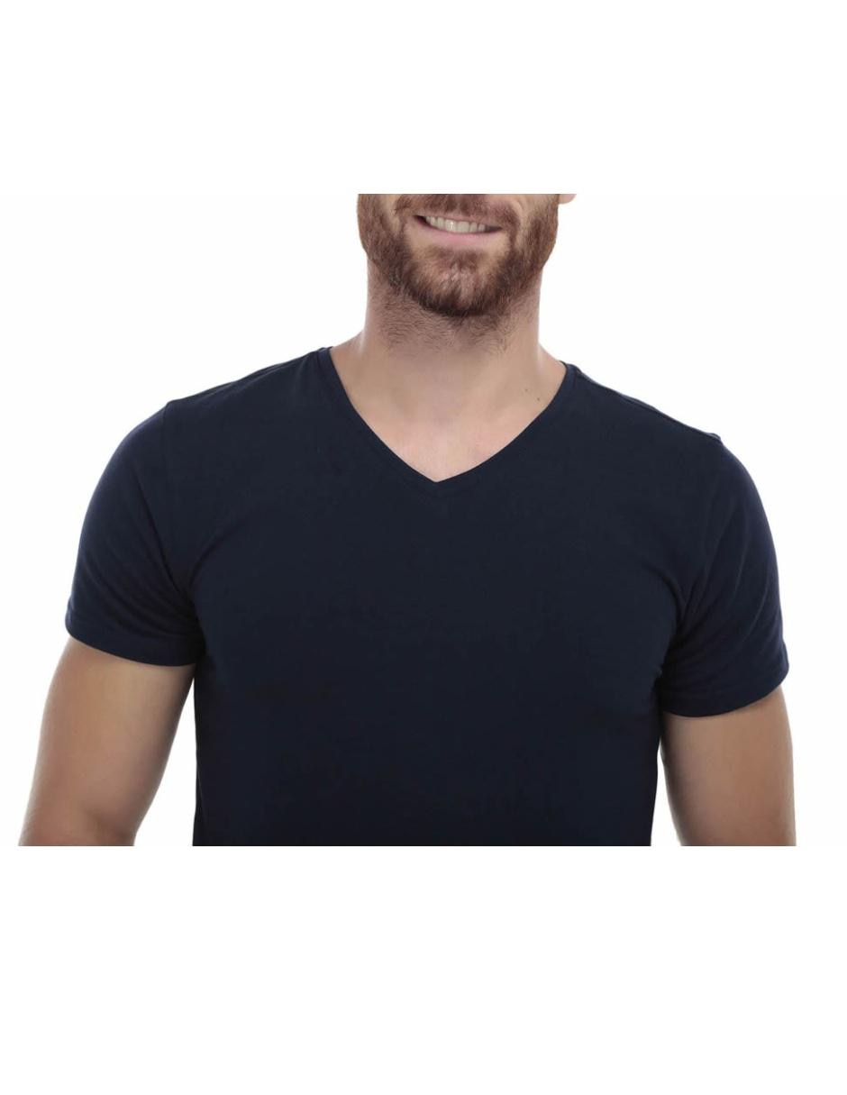 Playera cuello V para hombre 4
