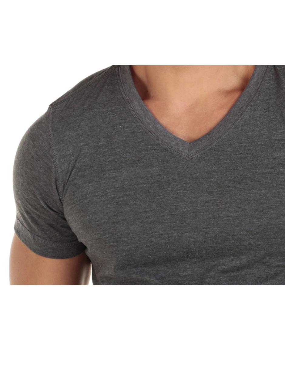 Playera cuello V para hombre 4