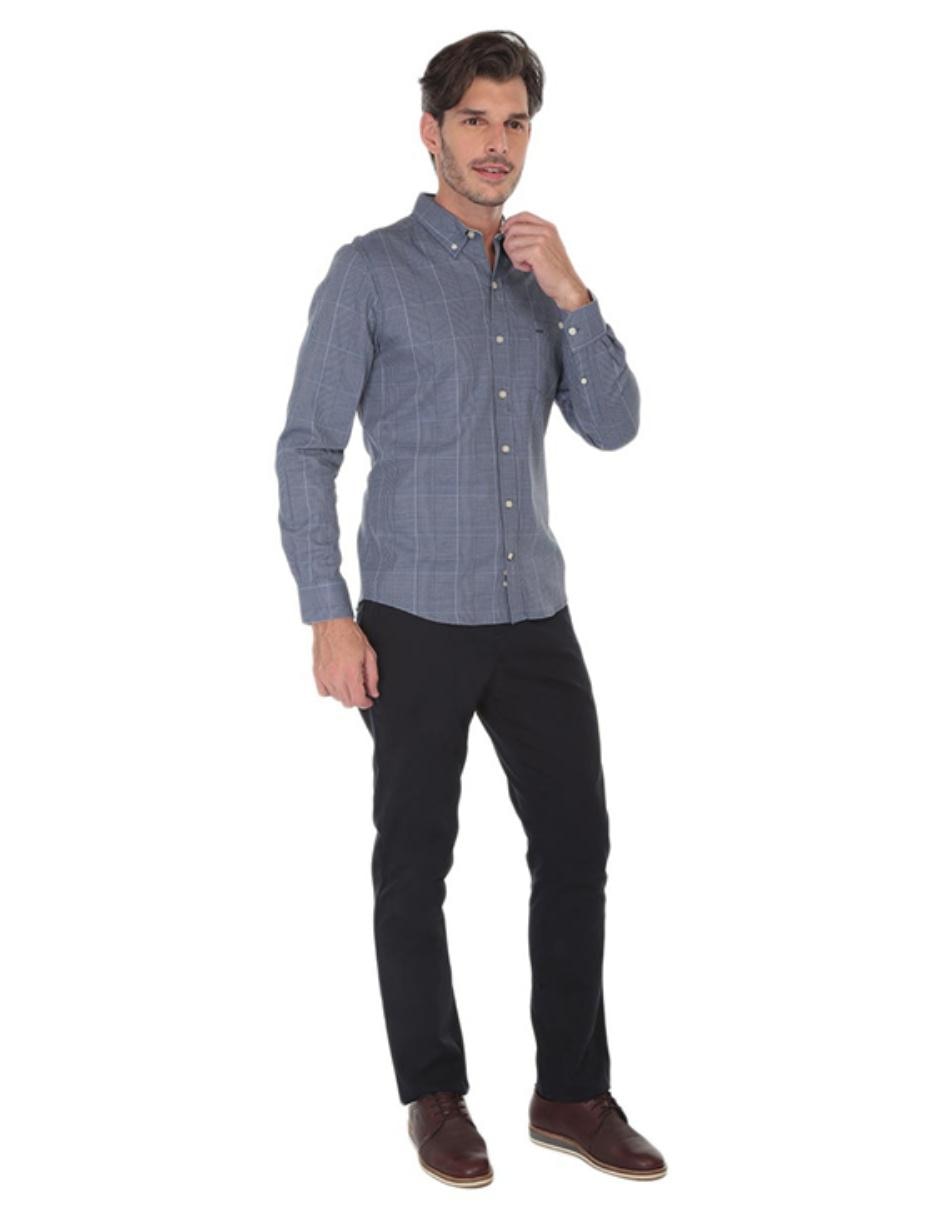 Pantalón straight de gabardina para hombre 3