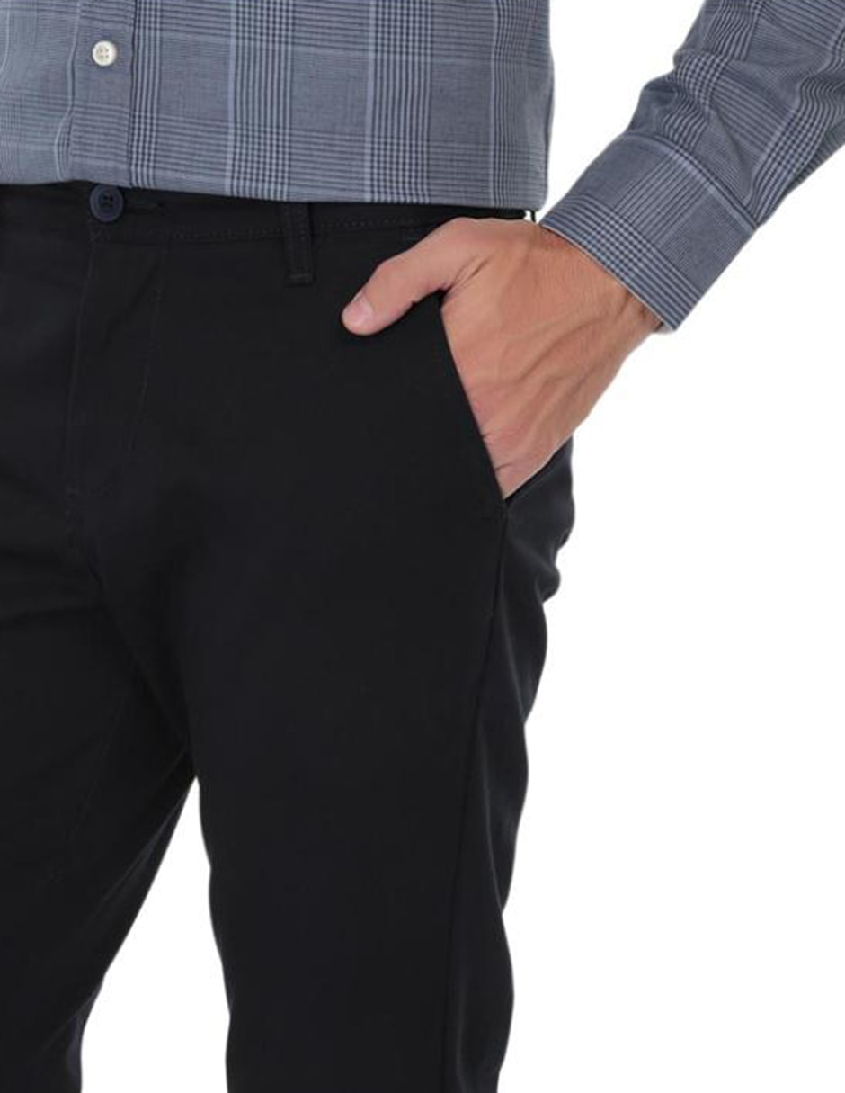 Pantalón straight de gabardina para hombre 4