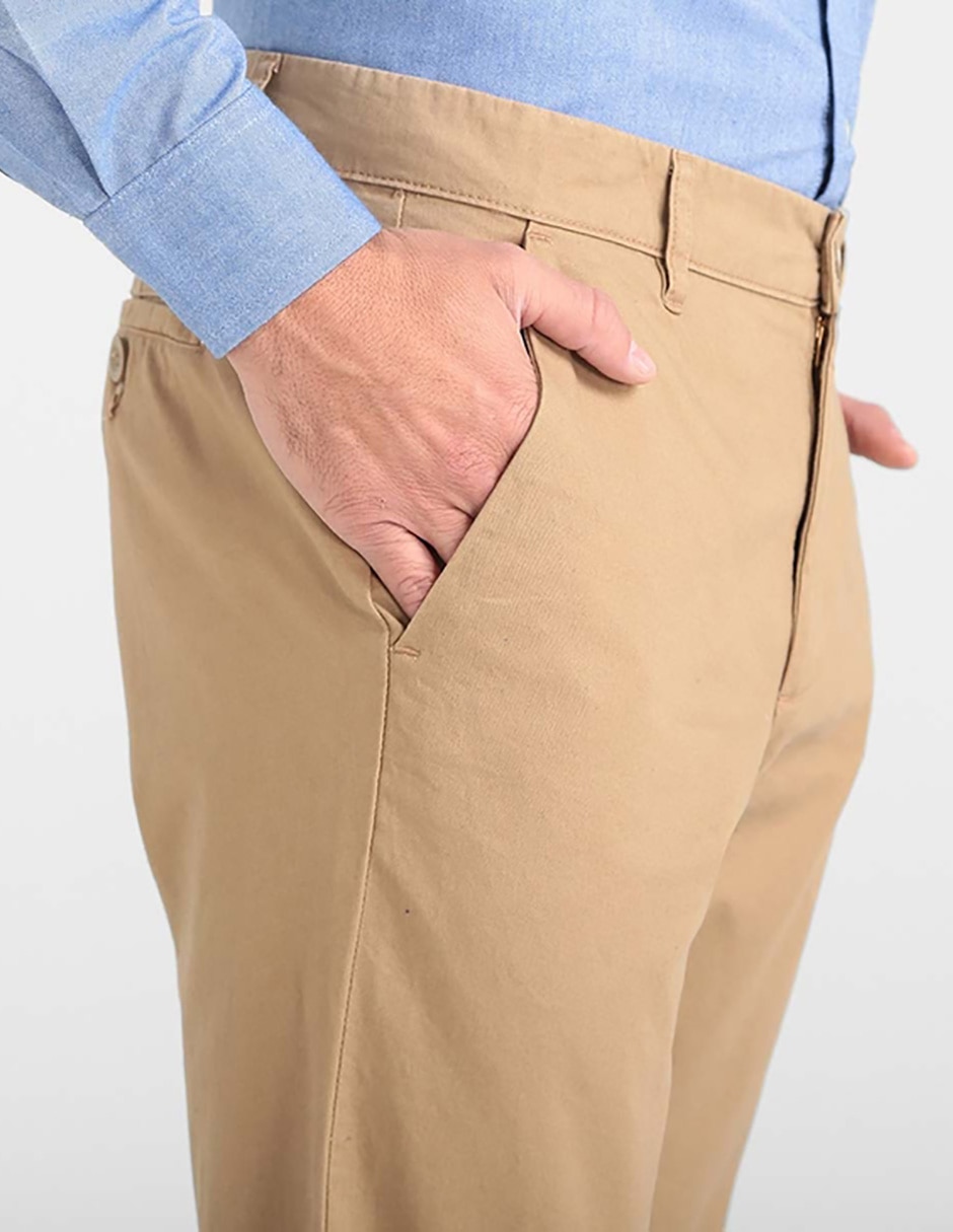 Pantalón straight de algodón para hombre 4