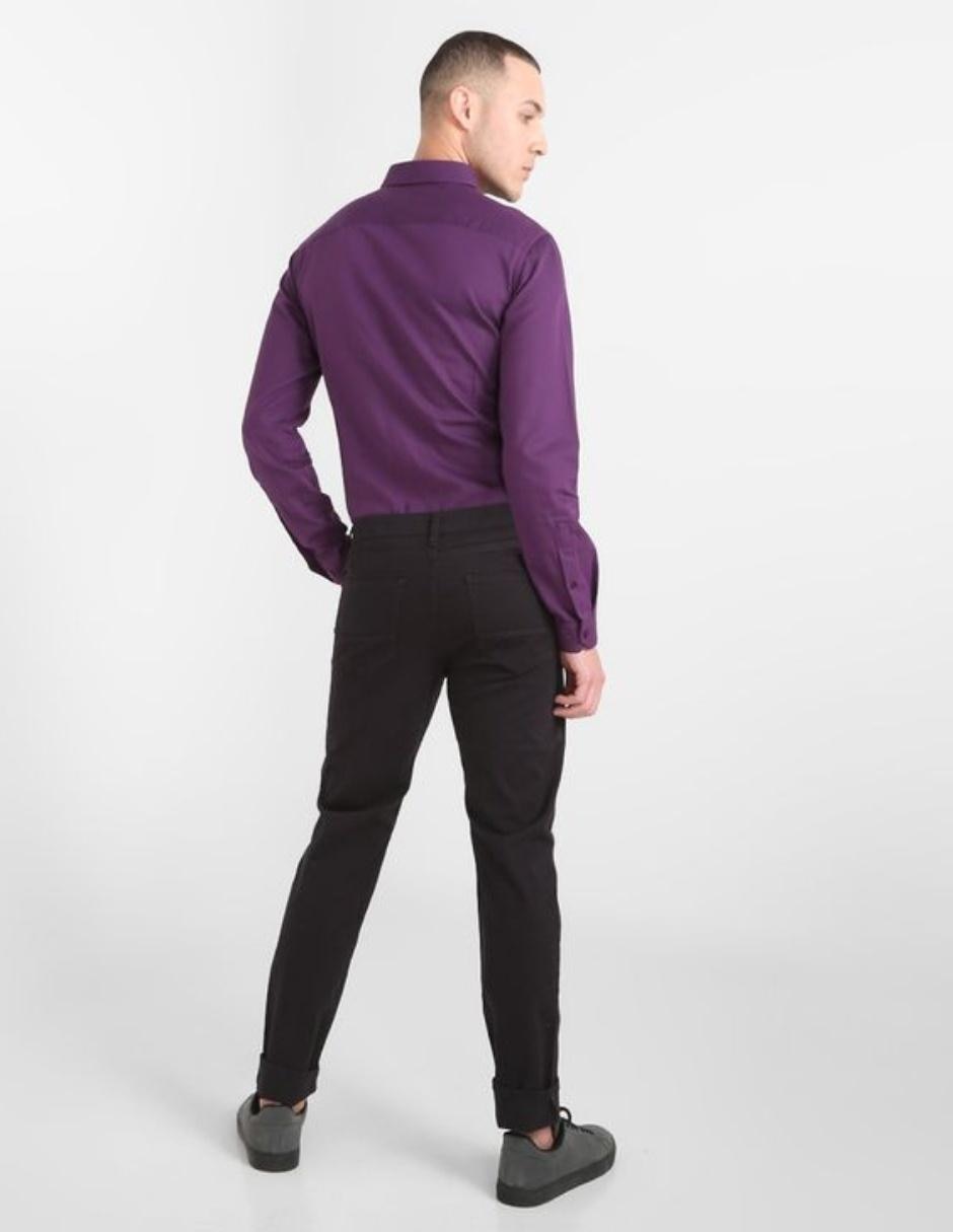 Pantalón slim de gabardina para hombre 2