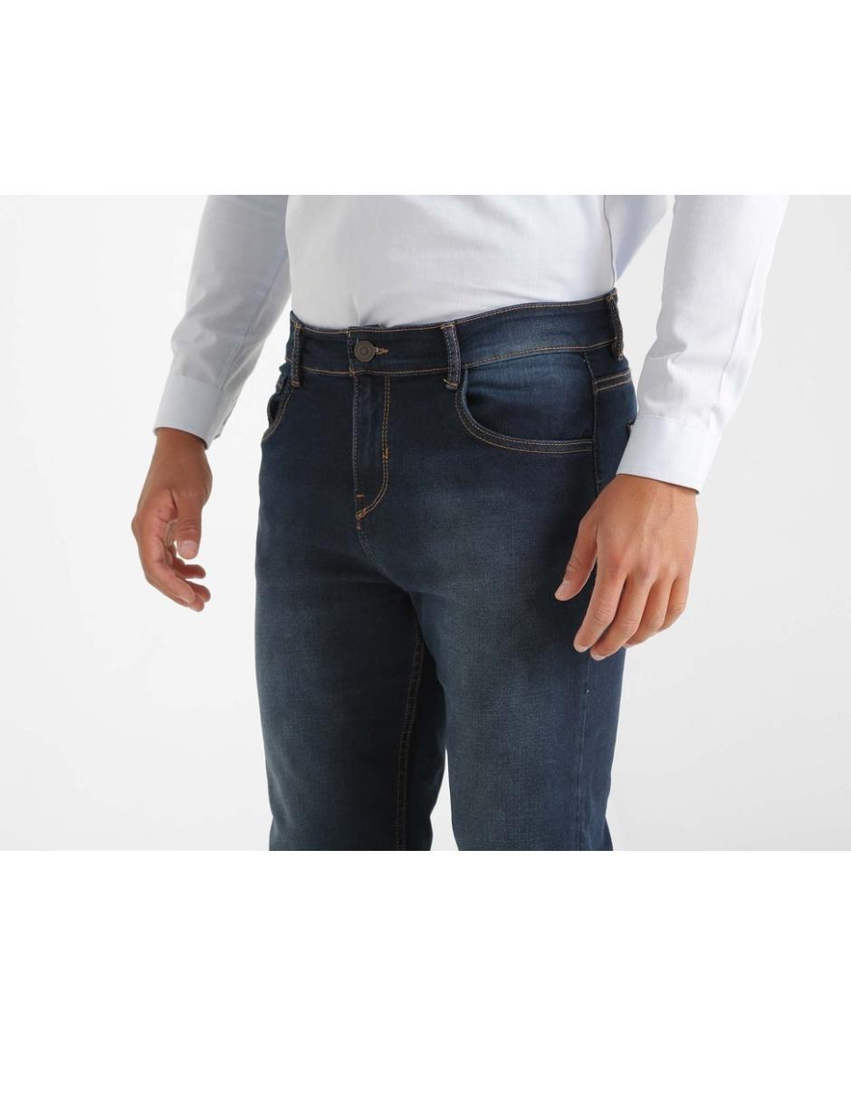 Jeans de caballero corte slim cintura media