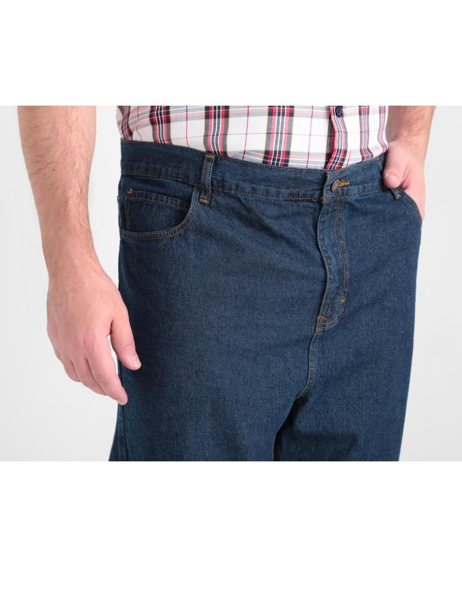 Jeans straight lavado stone wash para hombre 4