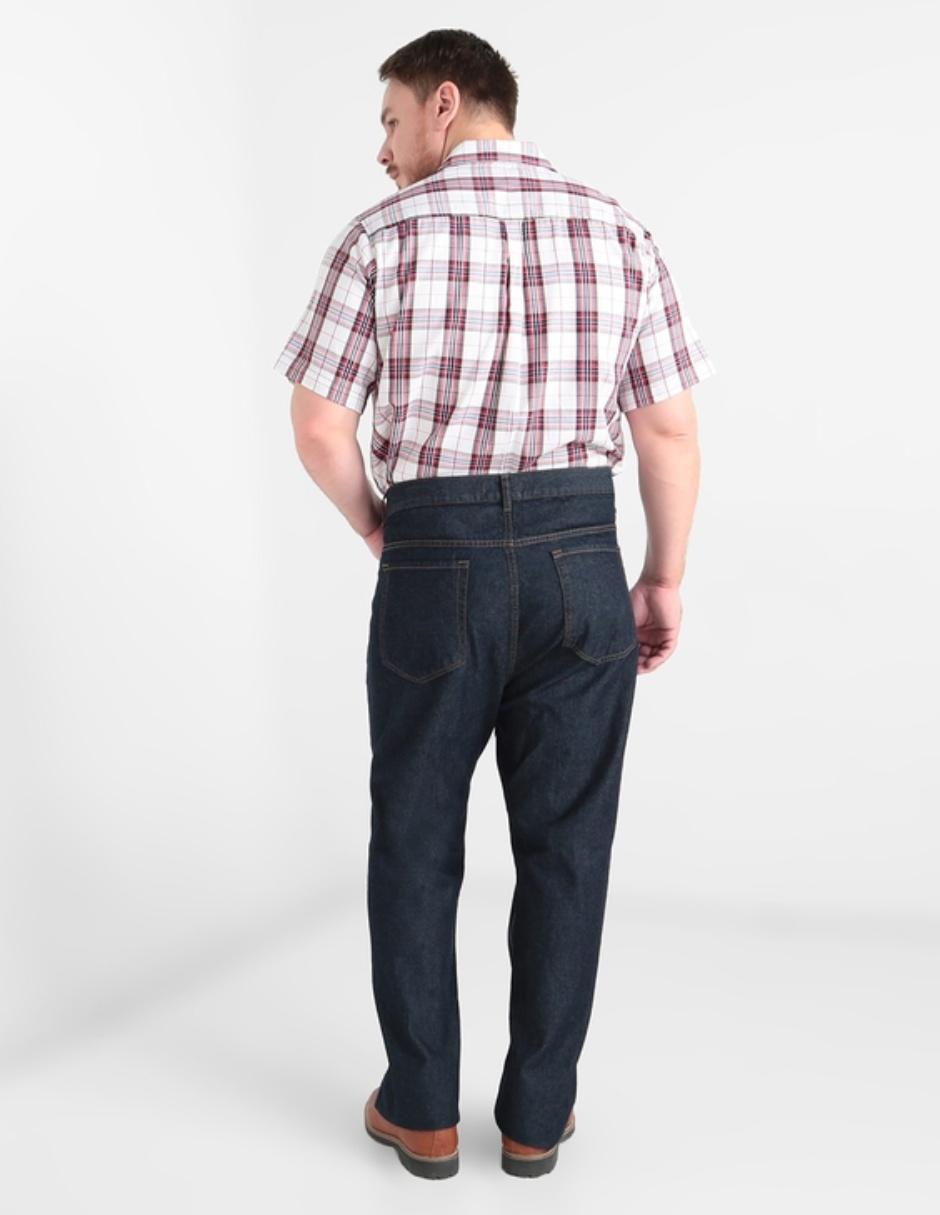 Jeans straight lavado obscuro para hombre 2