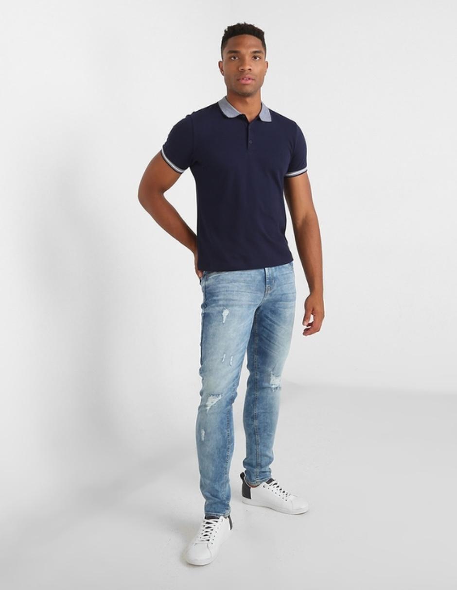 Playera Contempo cuello polo para hombre