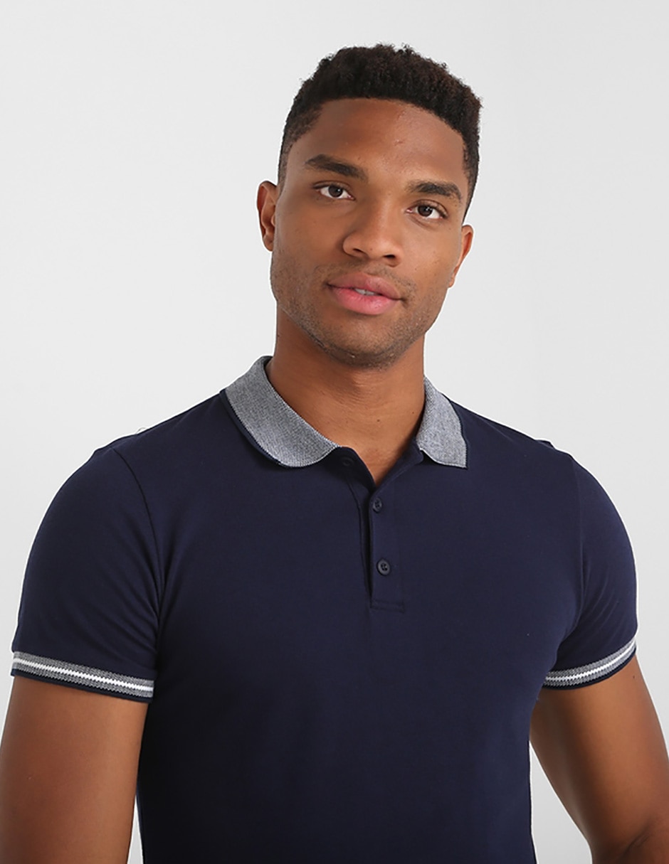 Playera Contempo cuello polo para hombre