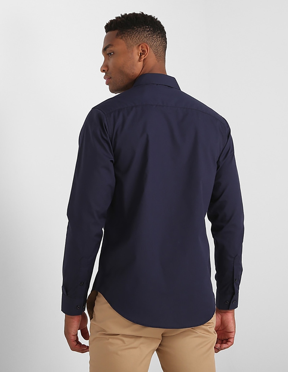 Camisa casual de algodón manga larga para hombre 3
