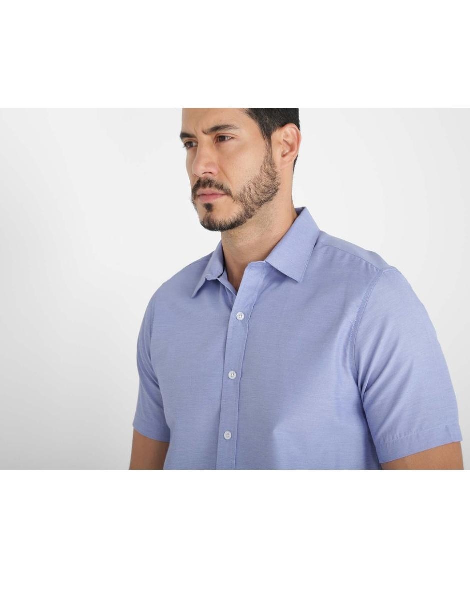 Camisa casual de algodón manga corta para hombre 4