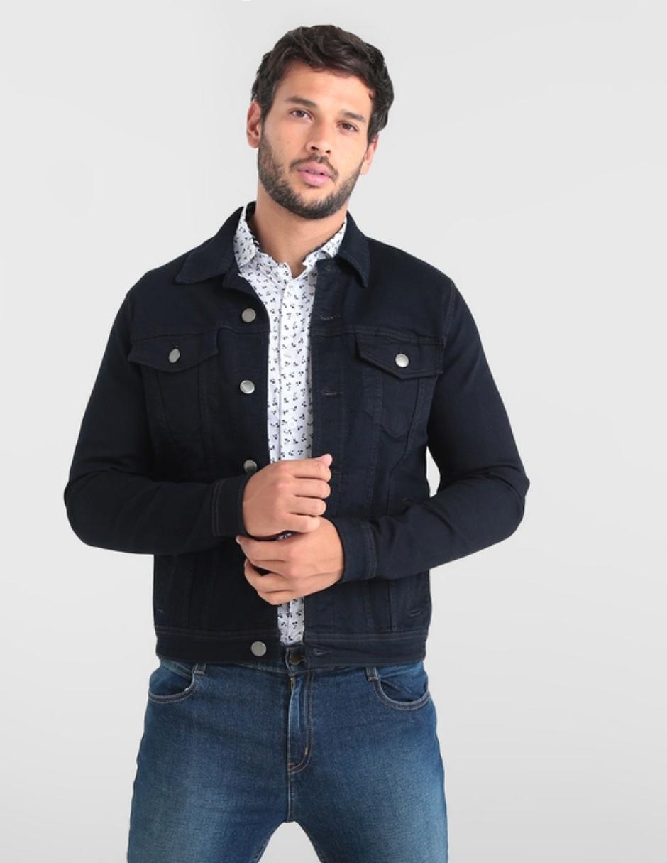 Chamarra cuello camisero con bolsillos 1