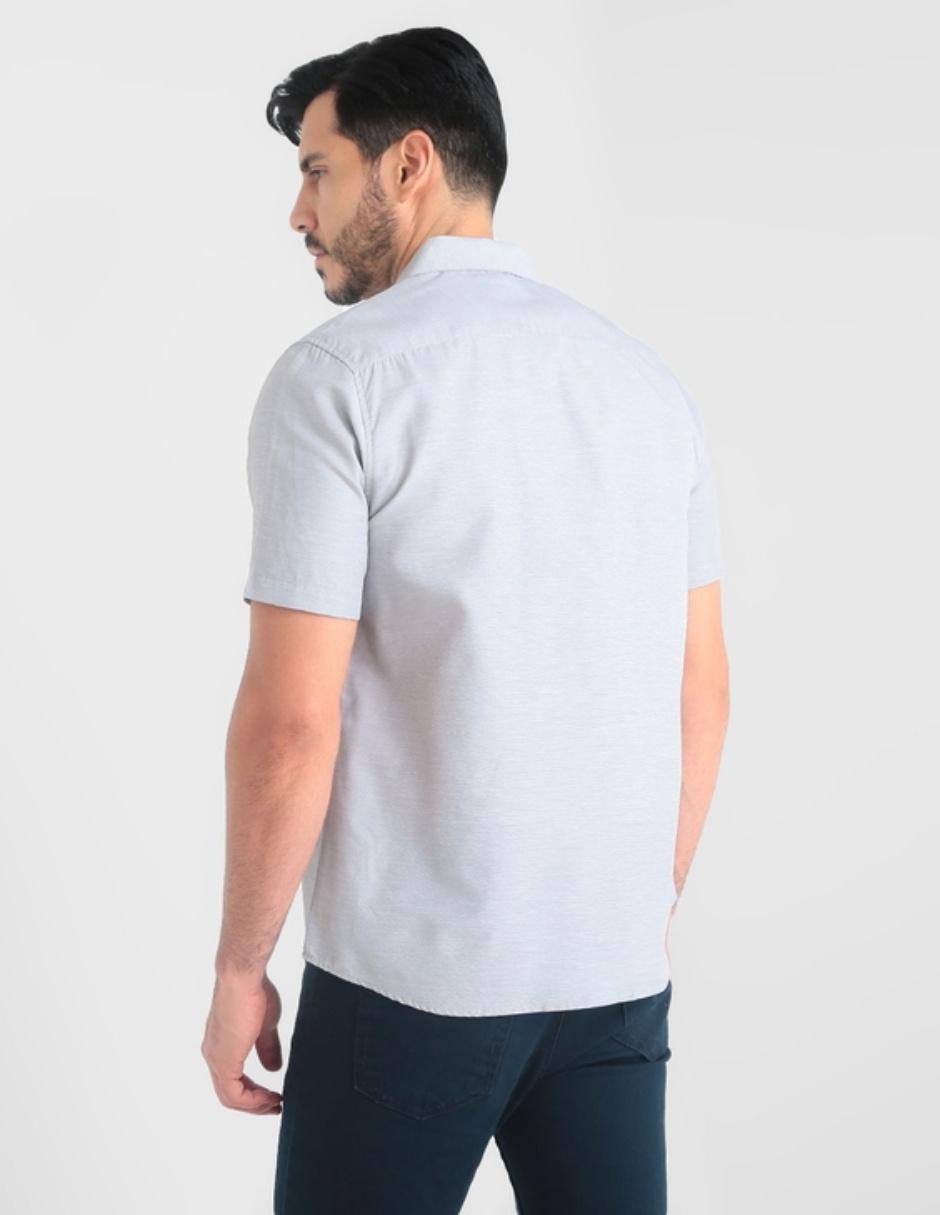 Camisa casual de algodón manga corta para hombre 2