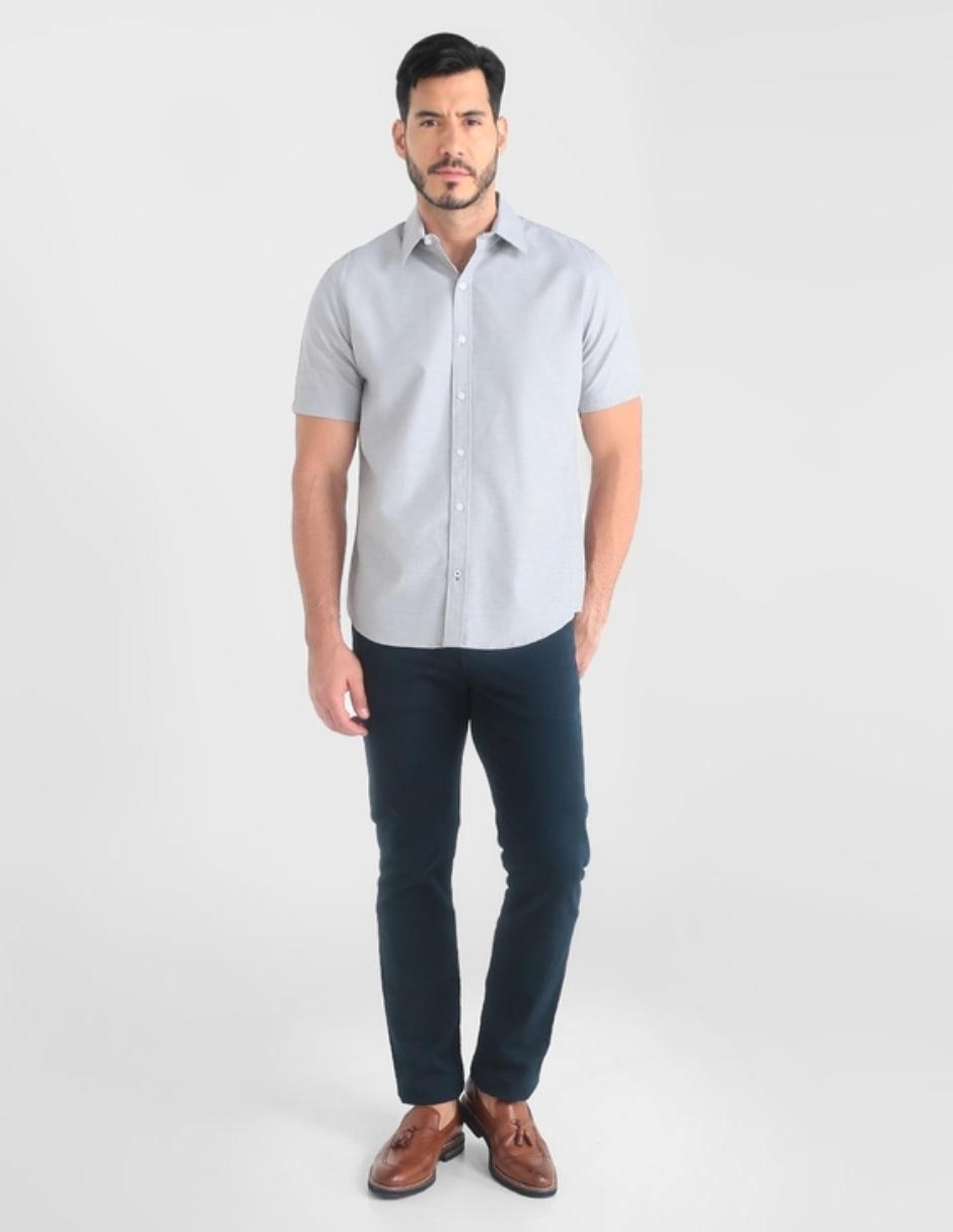Camisa casual de algodón manga corta para hombre 3