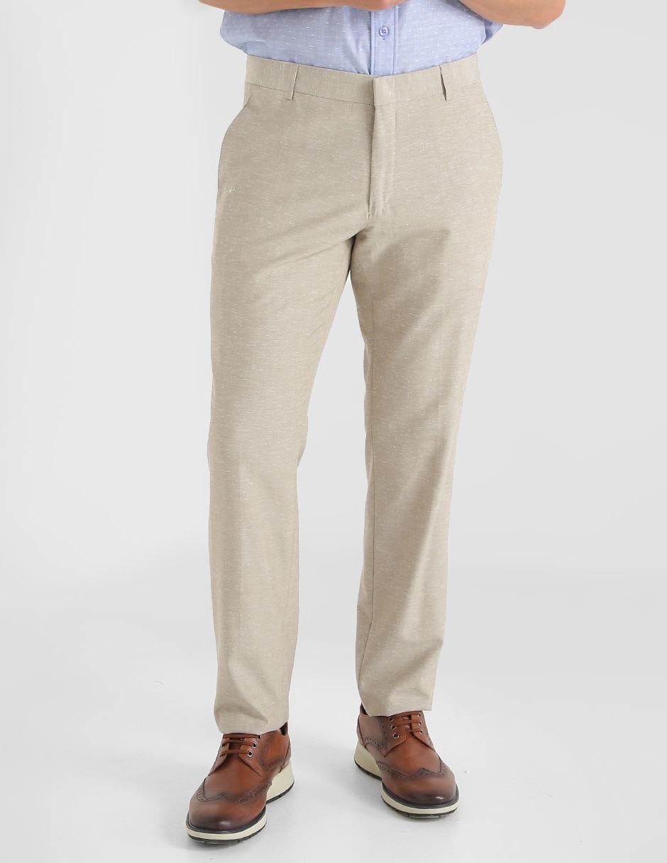 Pantalón Vestir Sin Pinzas Classic Fit - YALE